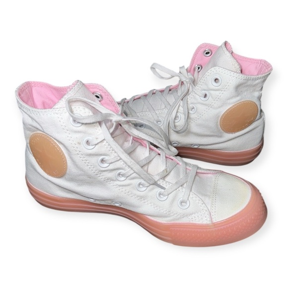Chuck Taylor All Star Converse White High-Top Sneakers size 8 - Picture 5 of 12
